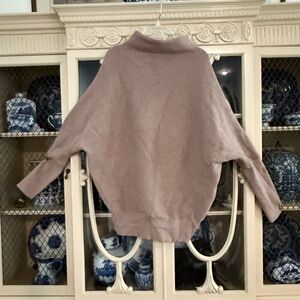 Cozy Taupe Dolman Turtleneck Sweater